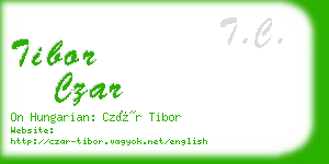 tibor czar business card